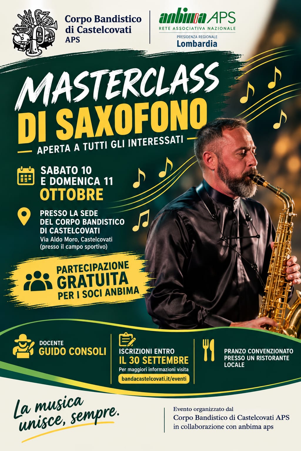 MASTERCLASS Saxofono - a cura di Guido Consoli